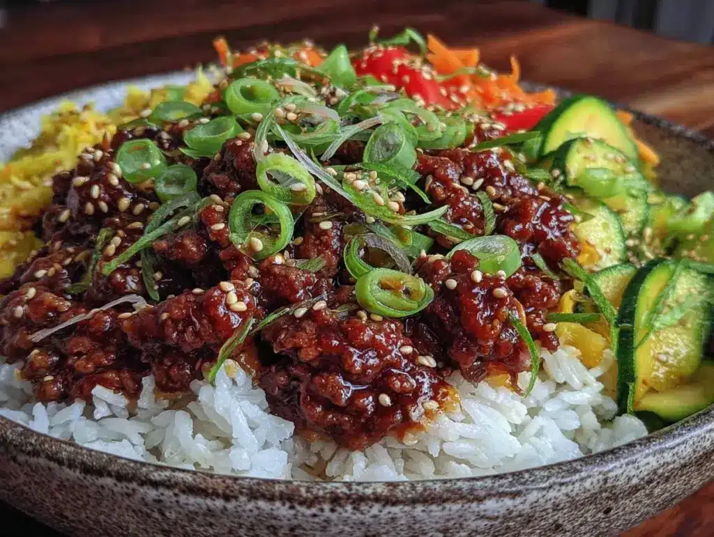 Korean ground beef bowl - featured image