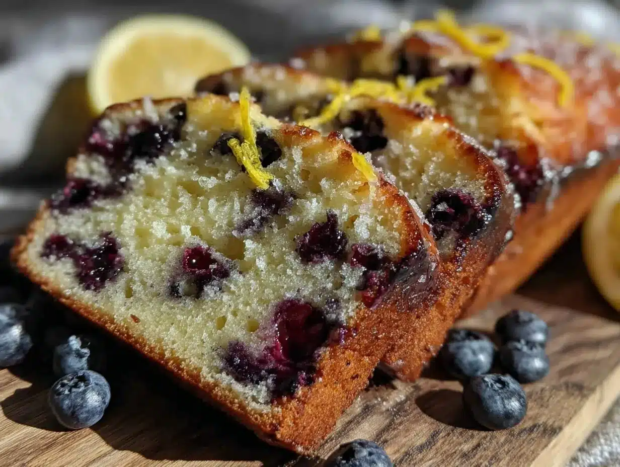 moist blueberry lemon pound cake recipe preparation steps