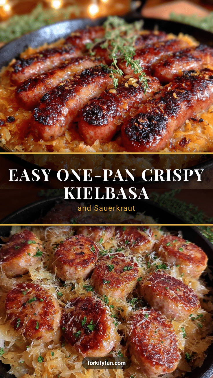 one-pan crispy kielbasa and sauerkraut recipe recipe