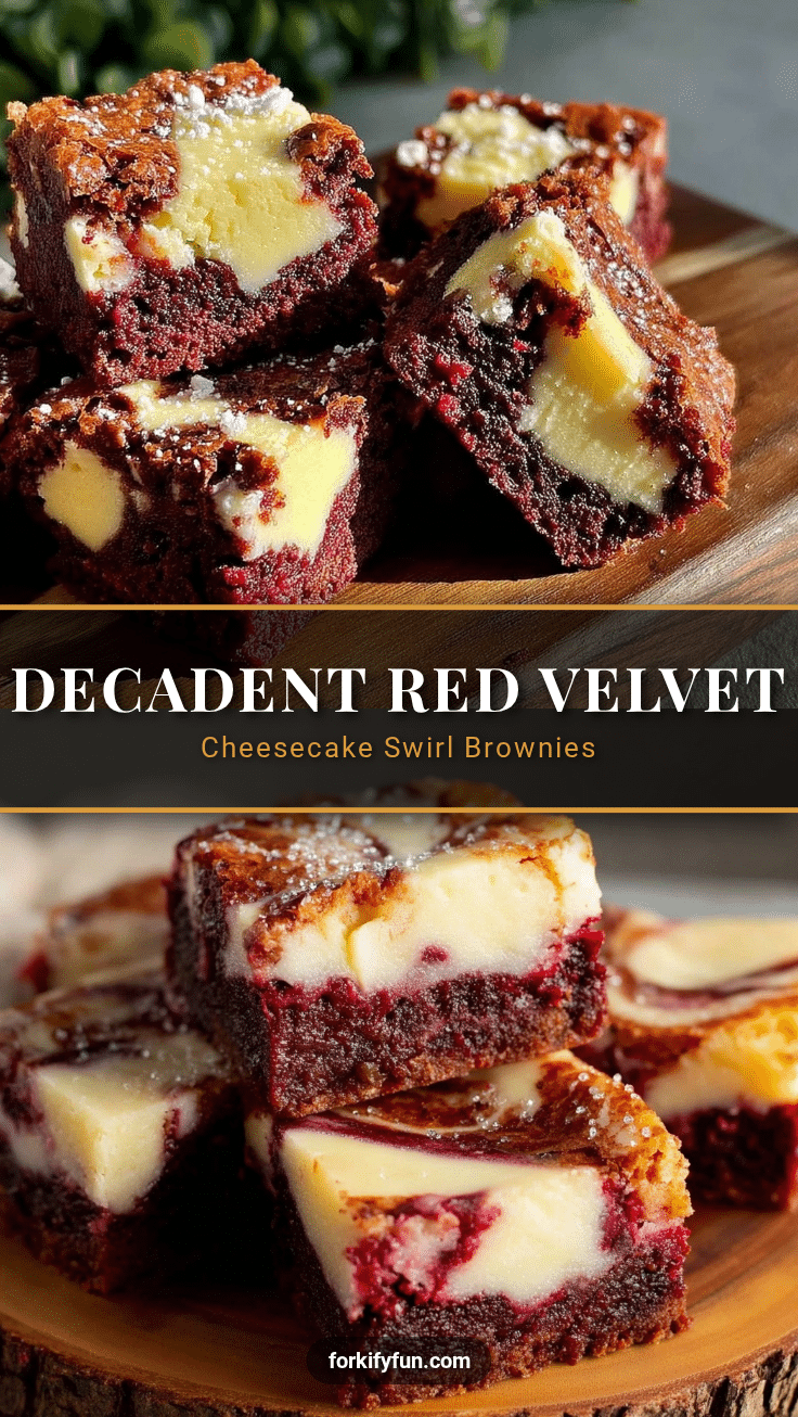 red velvet cheesecake swirl brownies recipe