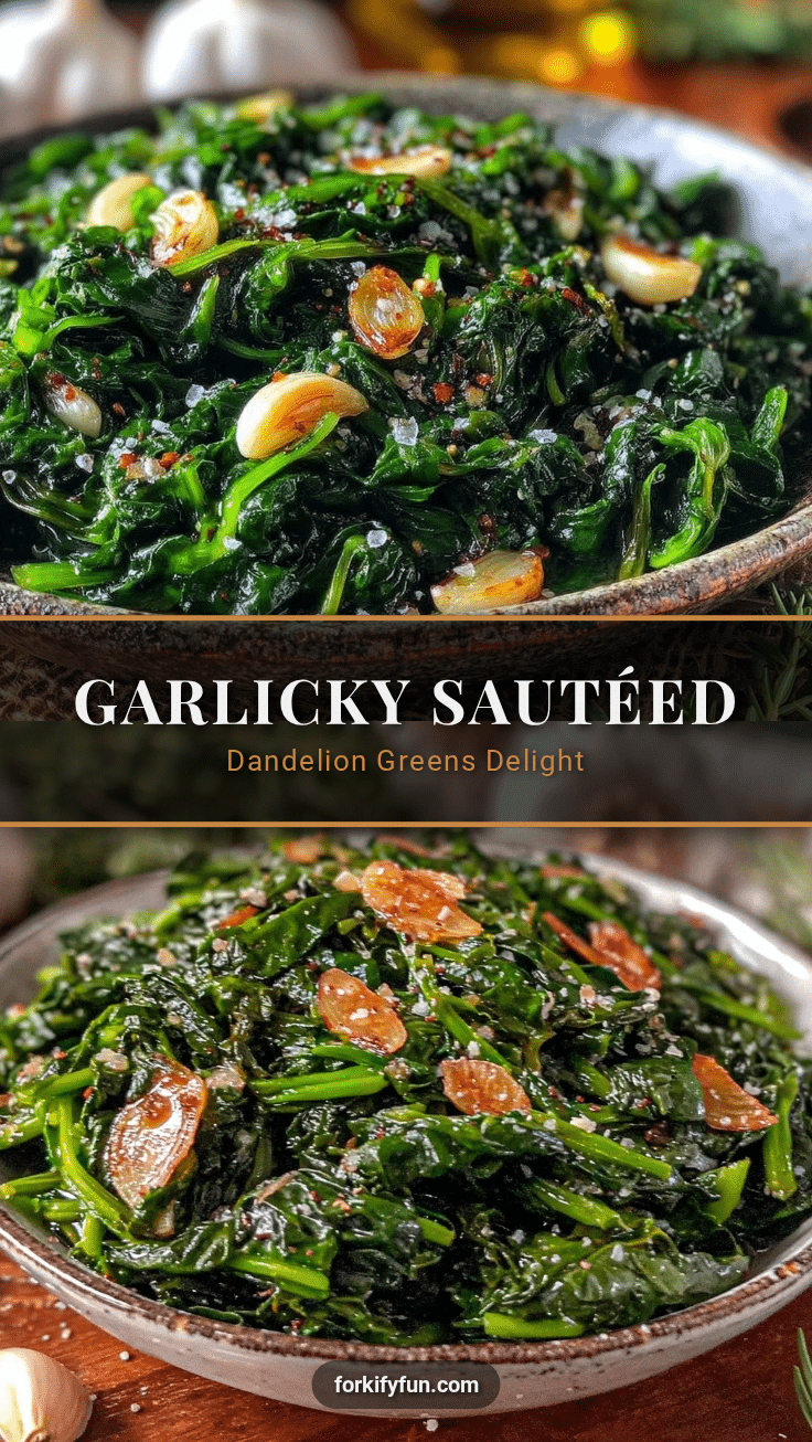 sautéed dandelion greens with garlic recipe