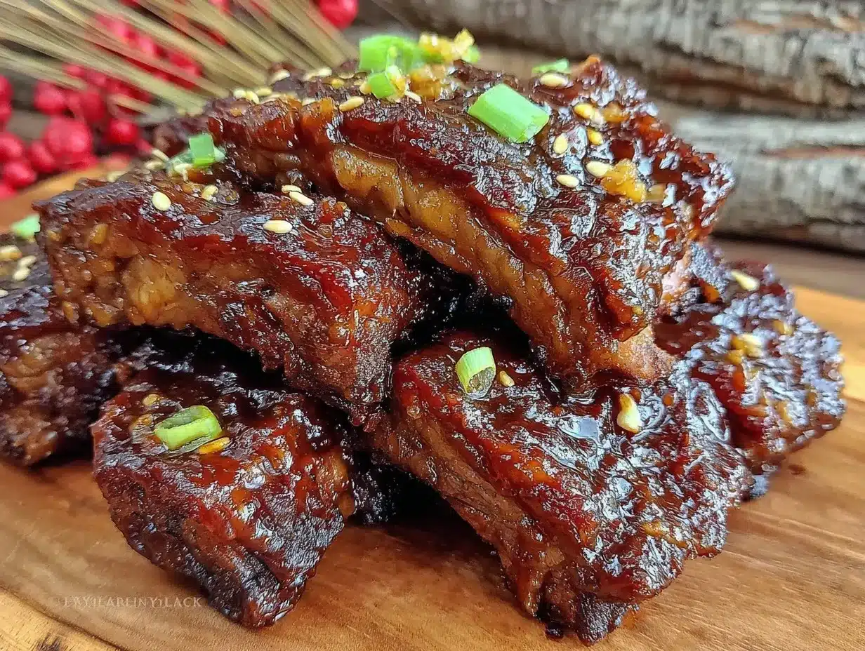 savory chinese spare ribs with hoisin glaze preparation steps