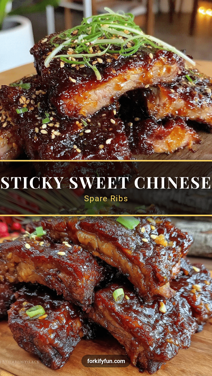 savory chinese spare ribs with hoisin glaze recipe