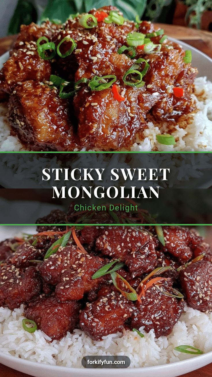 Savory Mongolian Chicken recipe