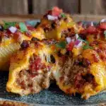 taco stuffed shells - featured image