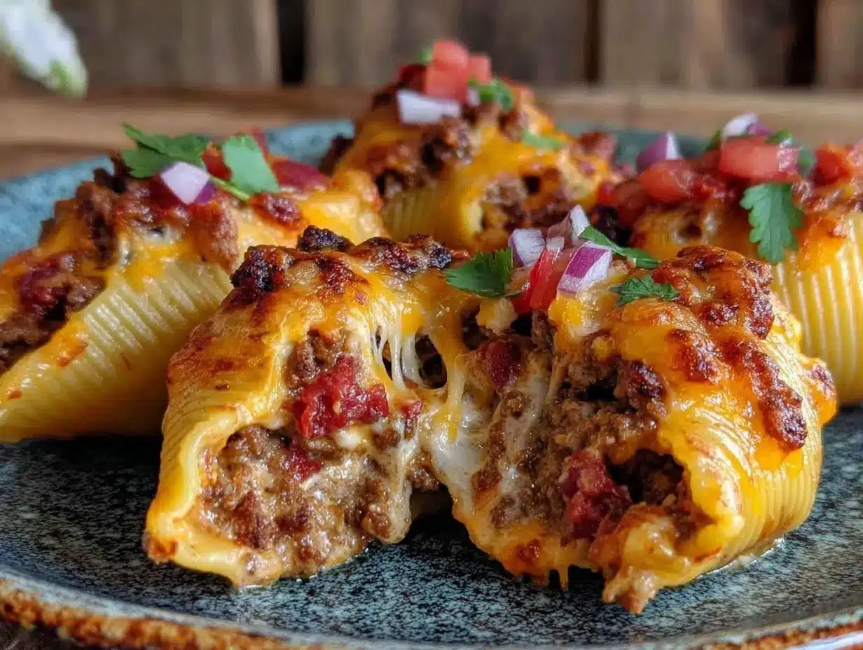 taco stuffed shells preparation steps