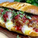 ultimate cheesy italian meatball subs - featured image
