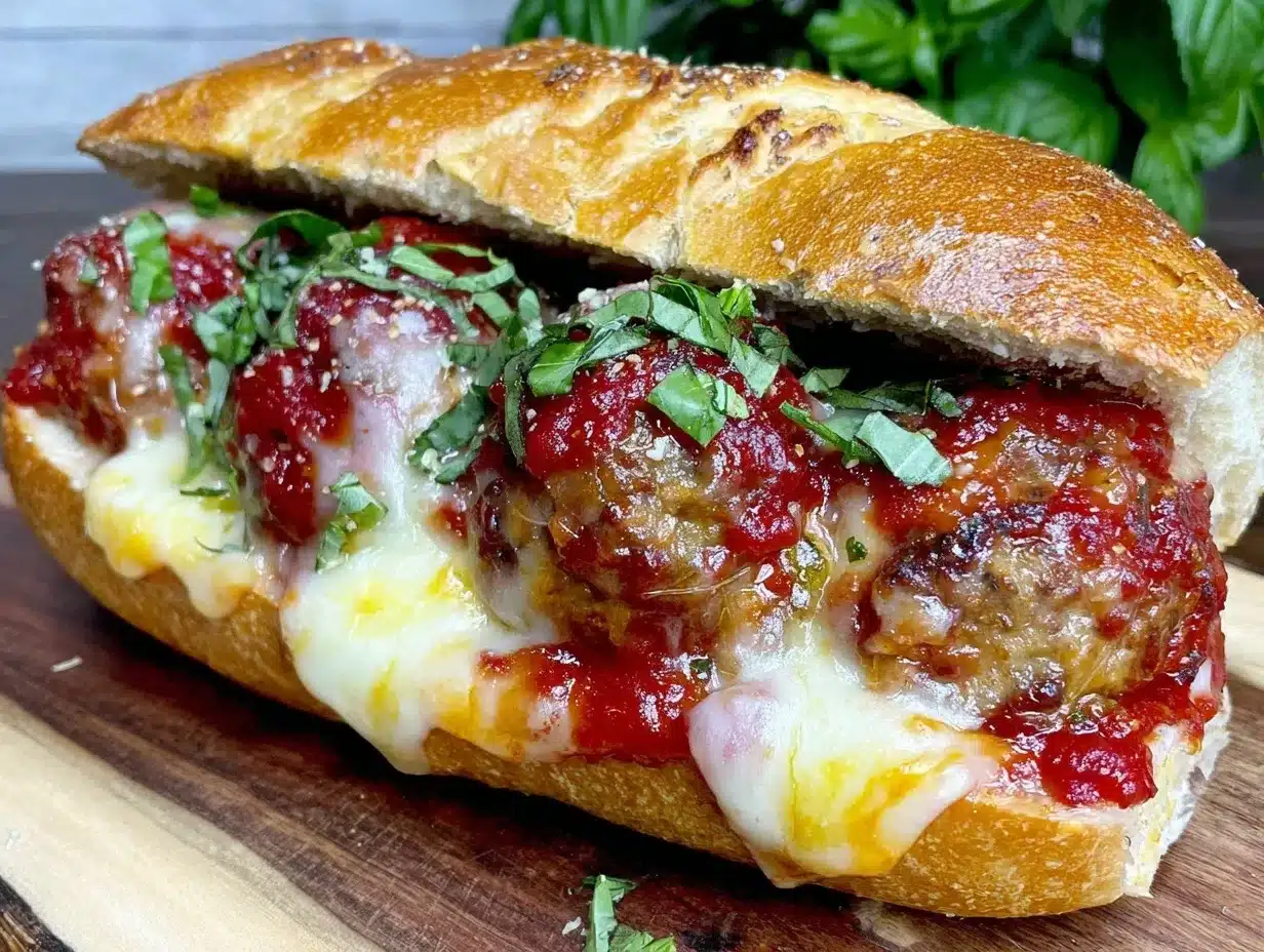 ultimate cheesy italian meatball subs preparation steps
