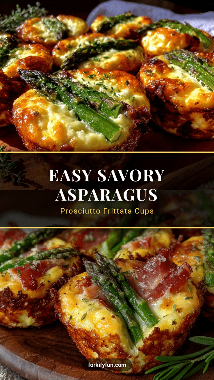 asparagus and prosciutto frittata cups recipe