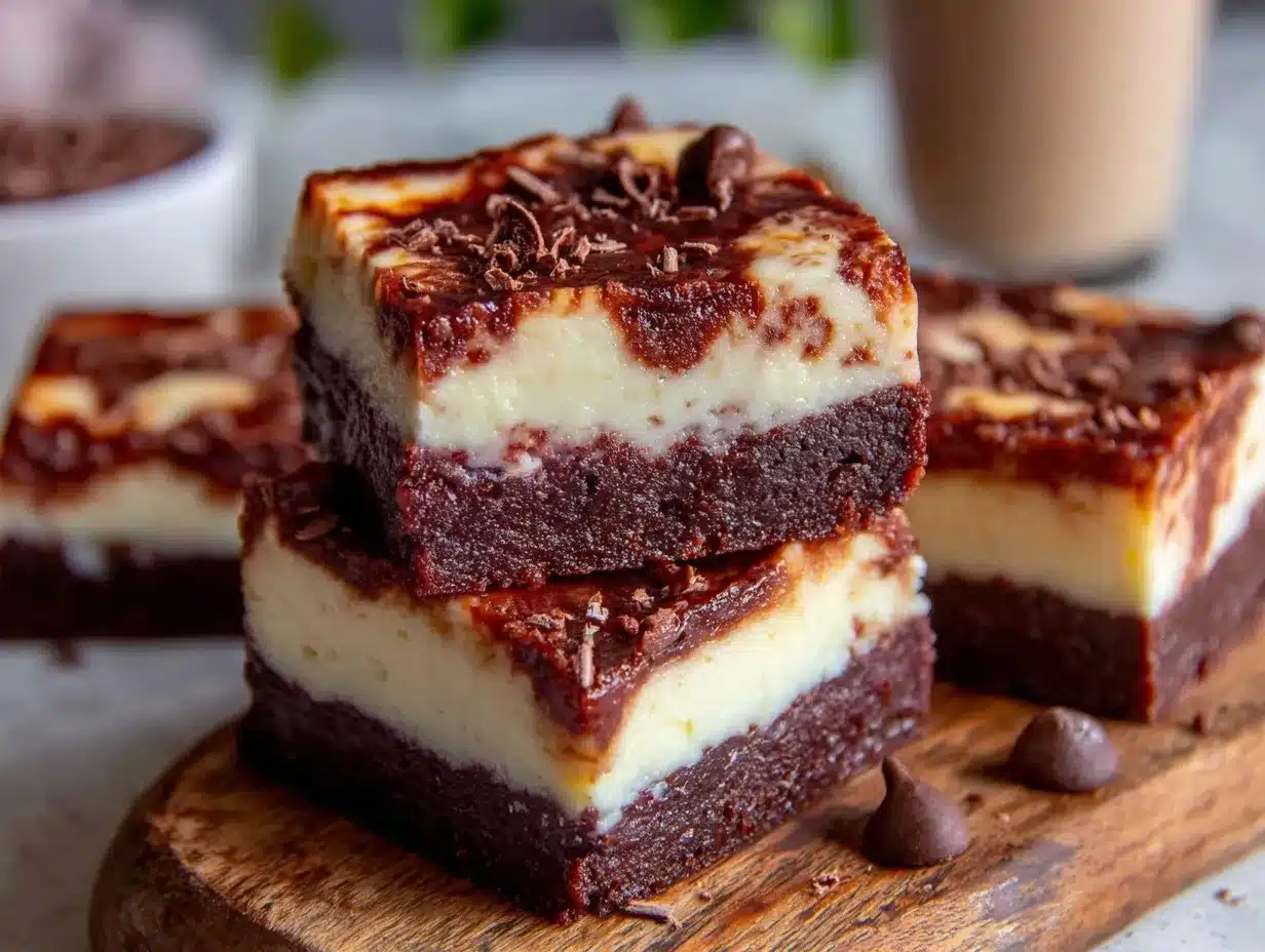 Baileys Irish Cream Chocolate Cheesecake Bars preparation steps