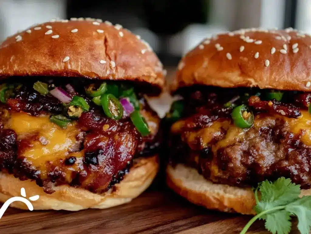 bbq bacon-wrapped burgers - featured image