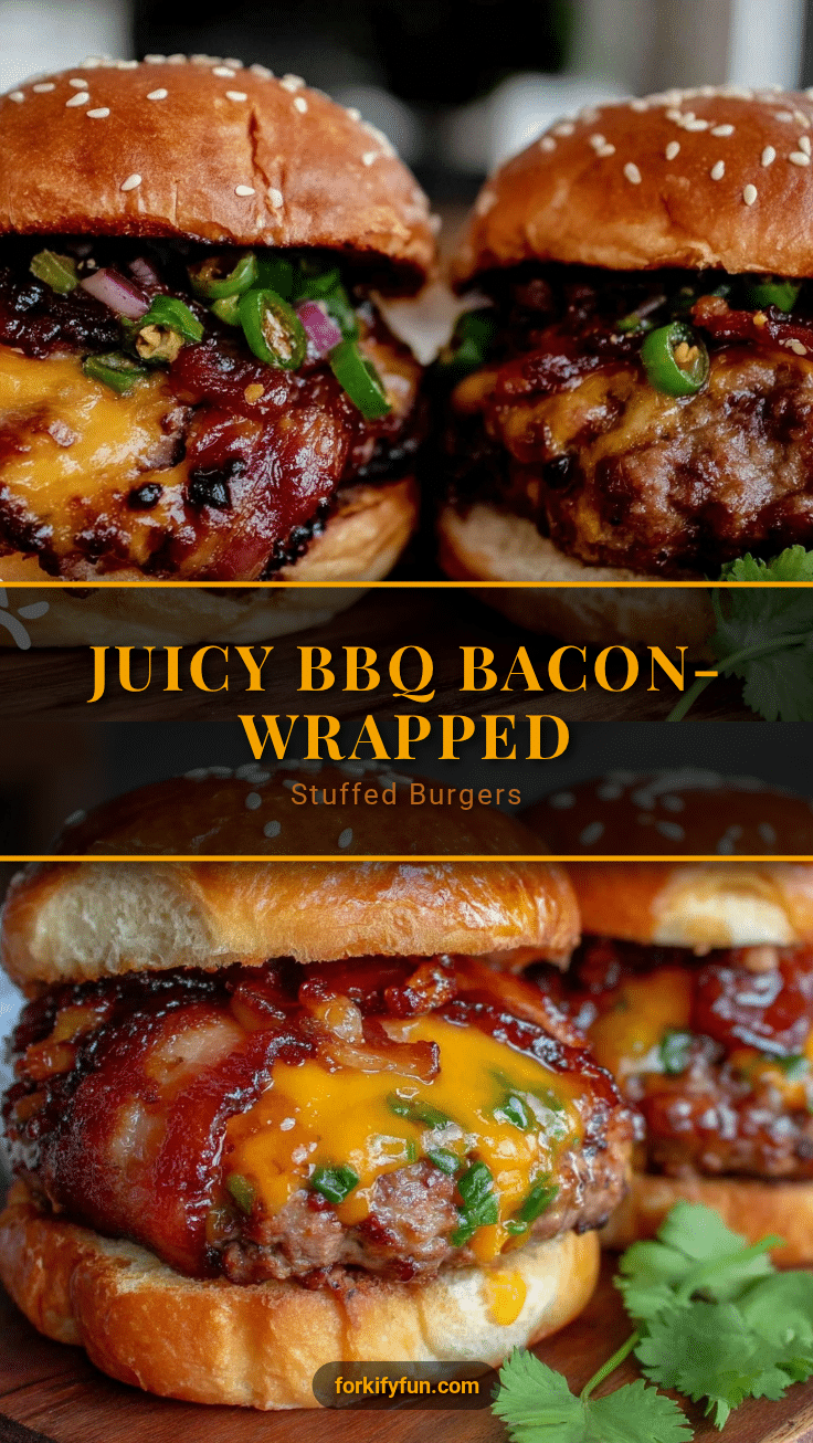 bbq bacon-wrapped burgers recipe