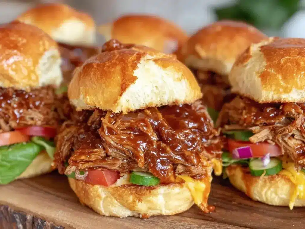 bbq pulled pork sliders - featured image