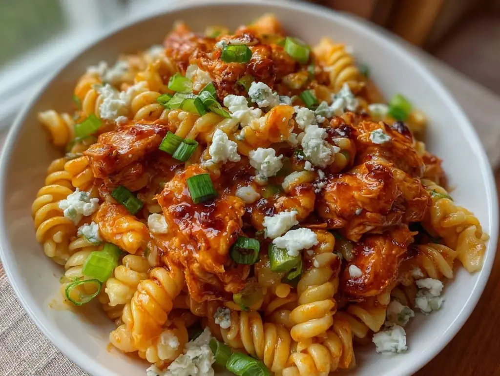 buffalo chicken pasta salad - featured image
