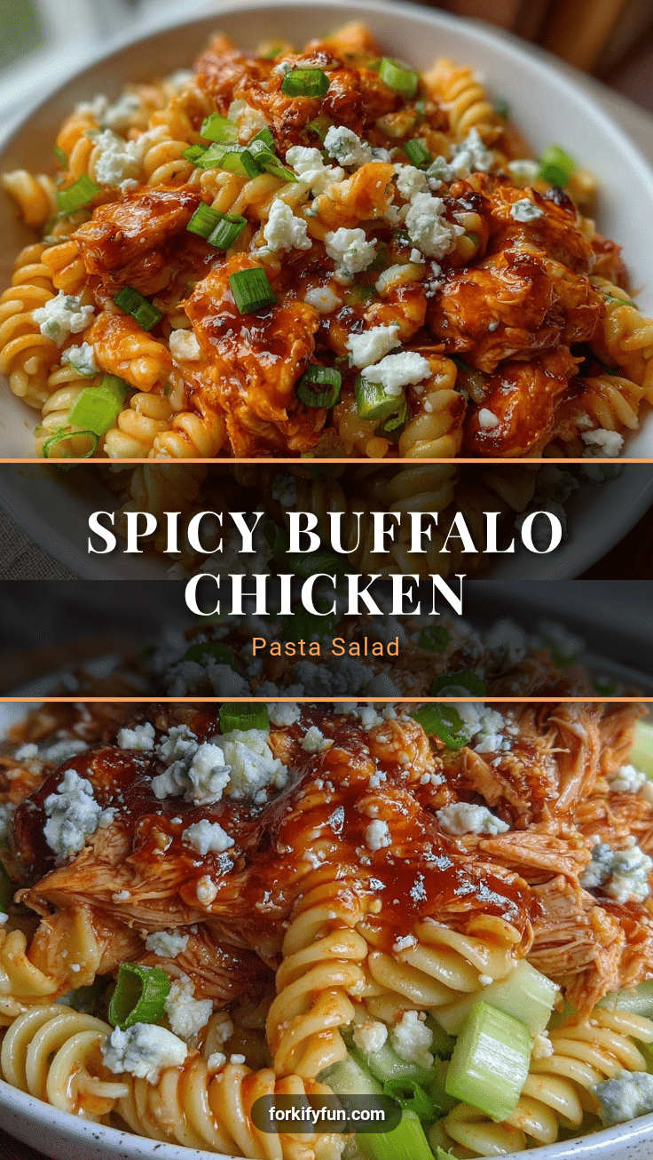 buffalo chicken pasta salad recipe