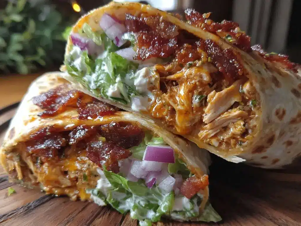 buffalo chicken wrap - featured image