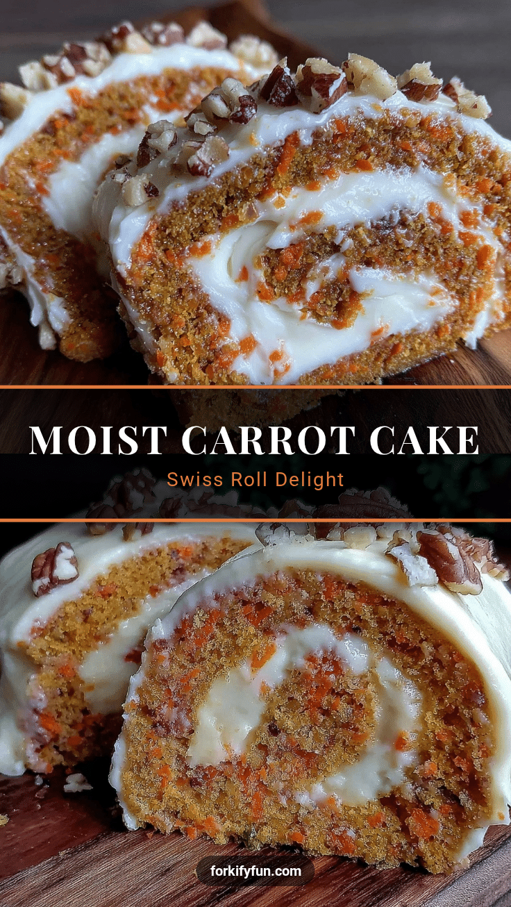 carrot cake swiss roll recipe