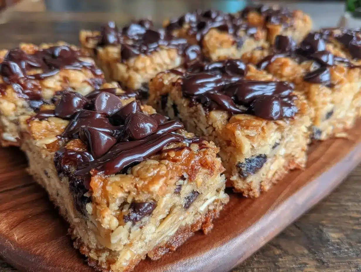 chewy chocolate chip granola bars preparation steps