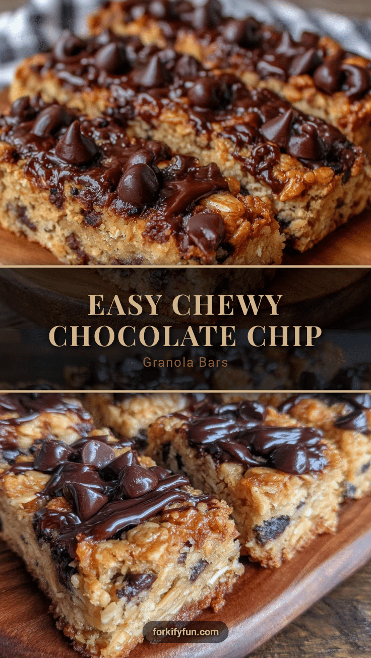 chewy chocolate chip granola bars recipe