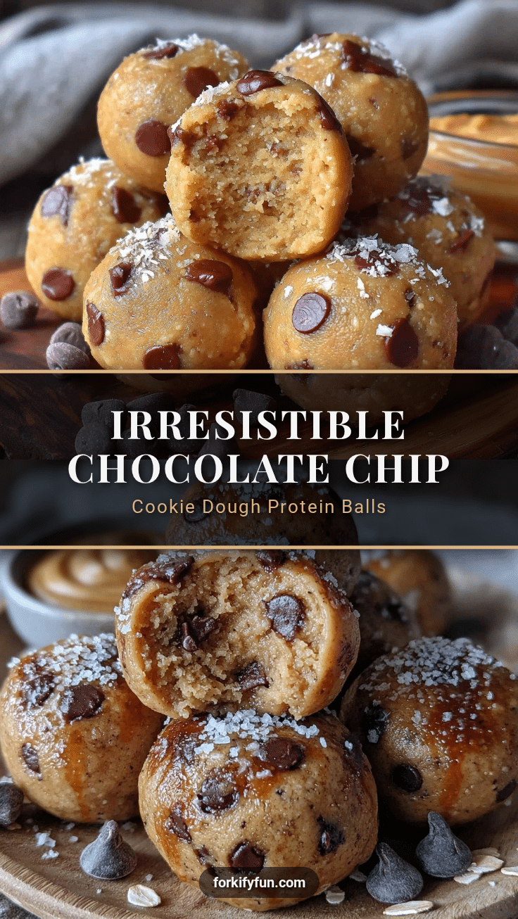 chocolate chip cookie dough protein balls recipe