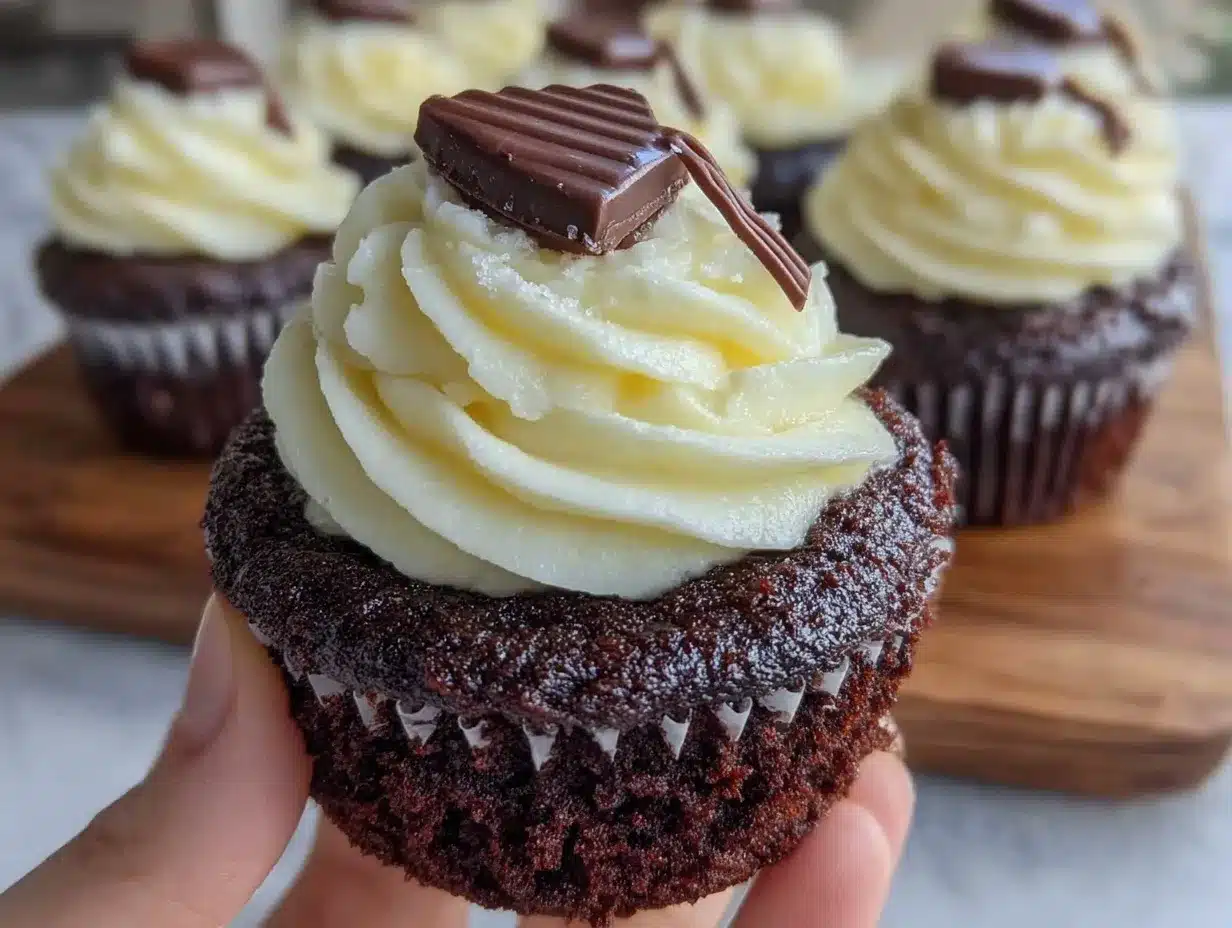 chocolate graduation cap cupcakes preparation steps