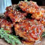 cozy crockpot honey garlic chicken thighs - featured image