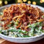 creamy green bean casserole - featured image