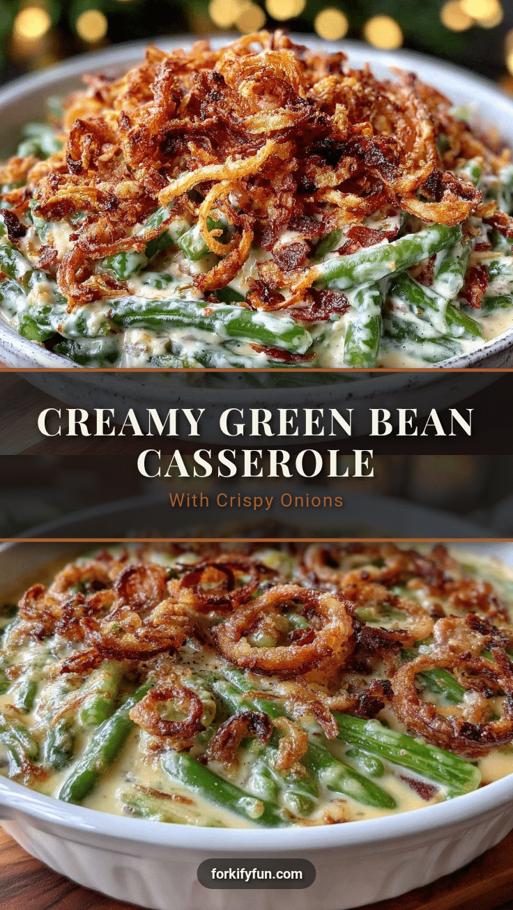 creamy green bean casserole recipe