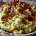 creamy irish colcannon mashed potatoes - featured image