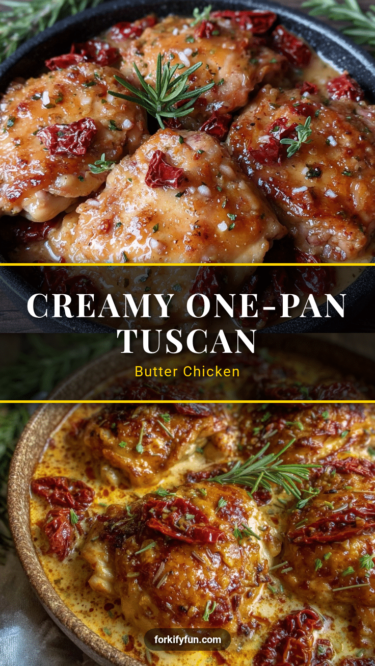 creamy one-pan tuscan butter chicken recipe