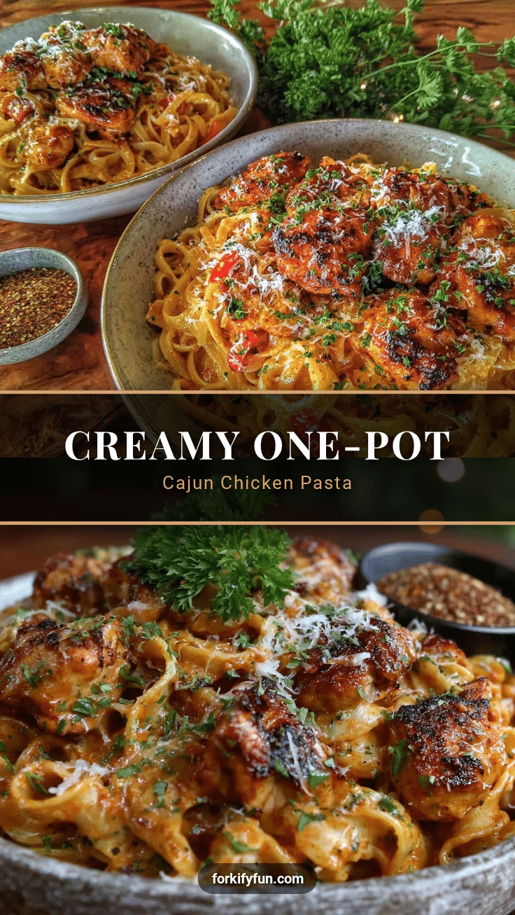creamy one-pot cajun chicken pasta recipe