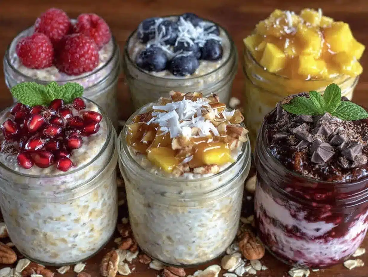 creamy overnight oats preparation steps