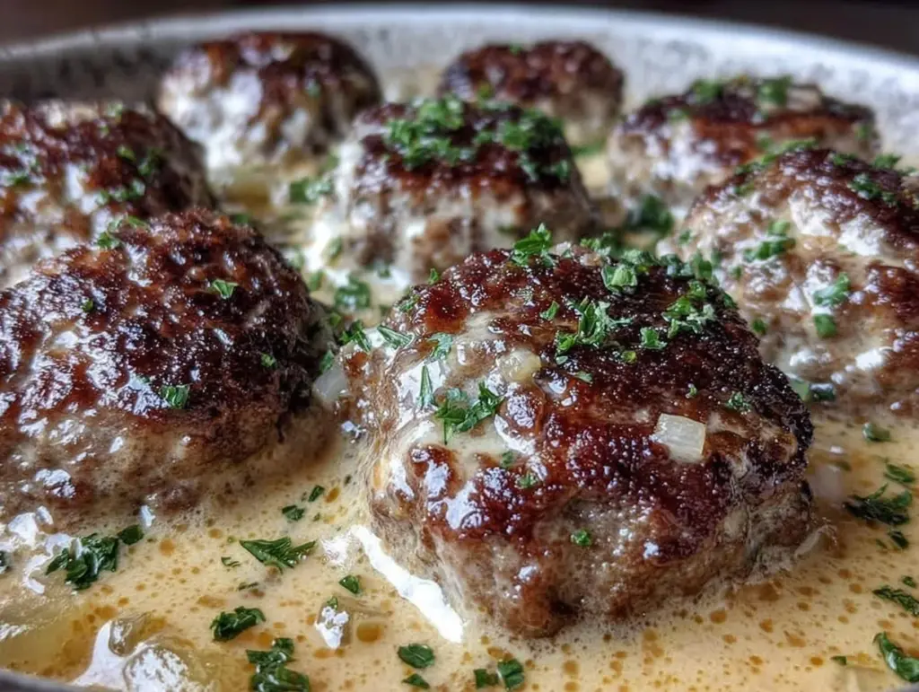 creamy swedish meatballs - featured image
