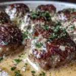 creamy swedish meatballs - featured image