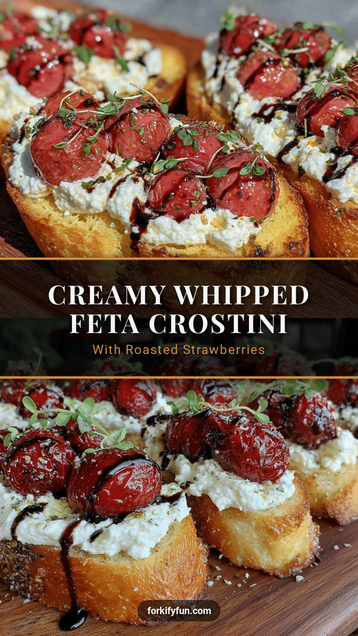 creamy whipped feta crostini recipe