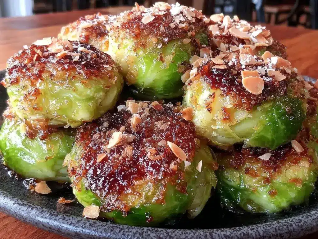 crispy air fryer brussels sprouts - featured image