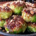 crispy air fryer brussels sprouts - featured image