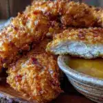 crispy air fryer chicken tenders - featured image