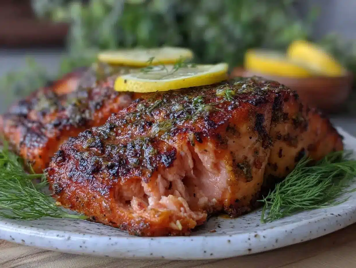 crispy air fryer salmon preparation steps