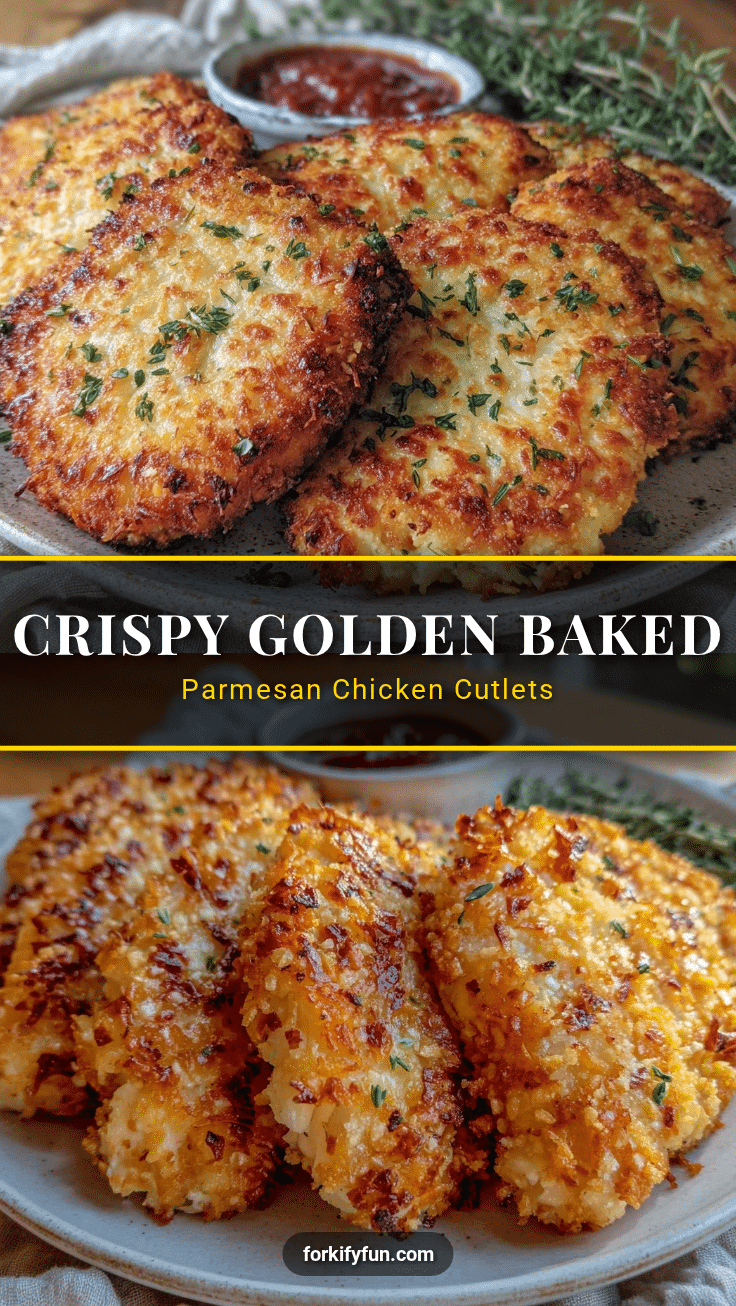 crispy baked parmesan chicken cutlets recipe