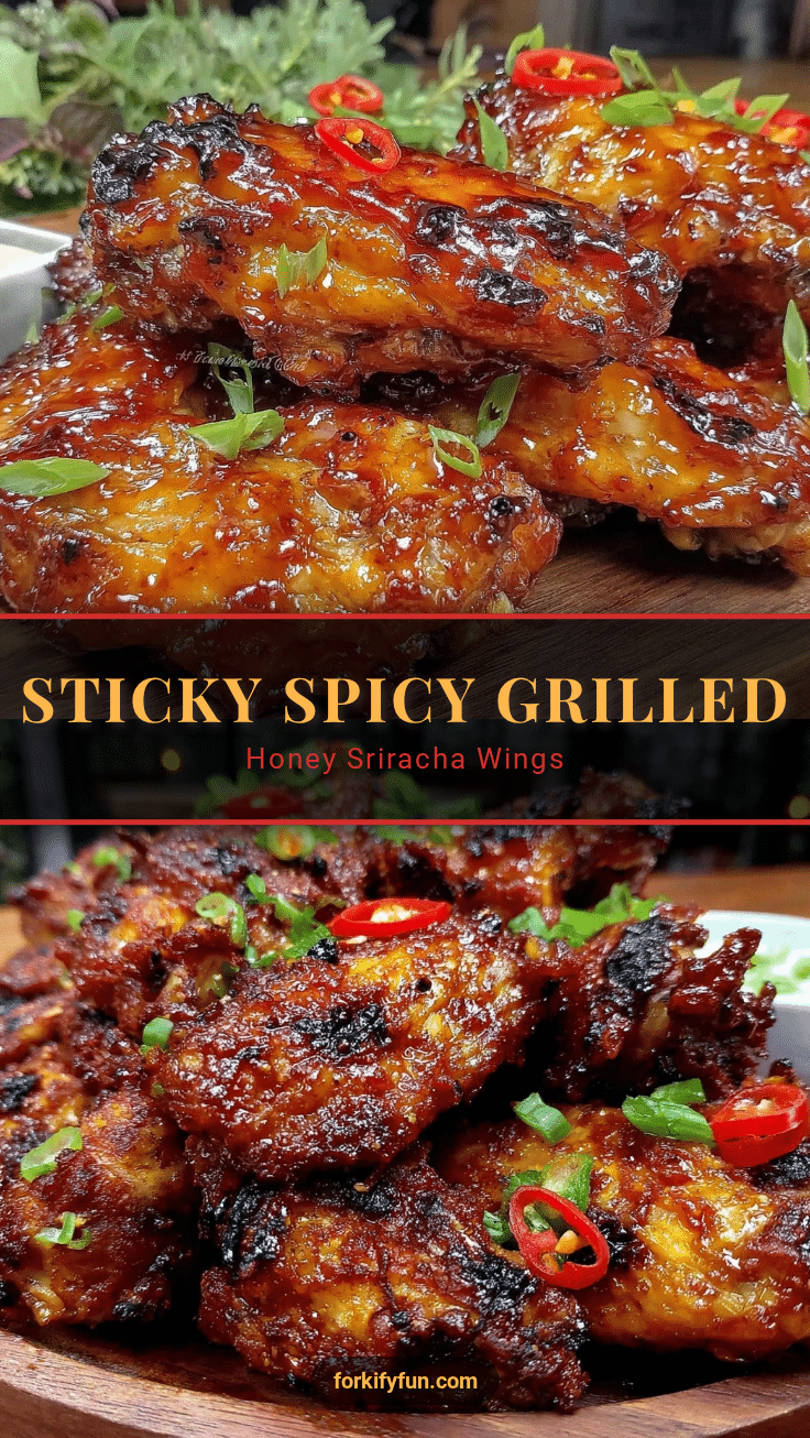 crispy grilled honey sriracha chicken wings recipe