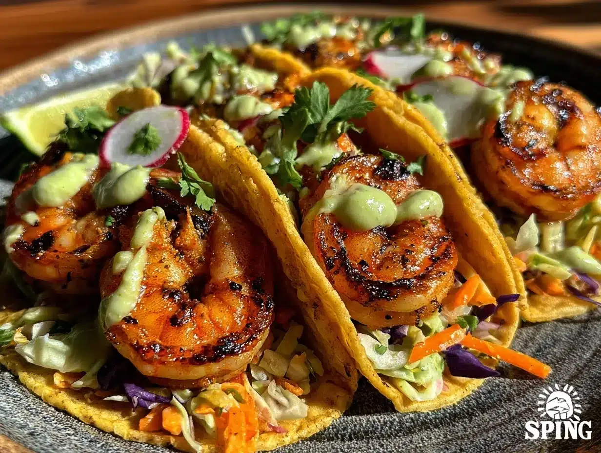 crispy grilled shrimp tacos preparation steps