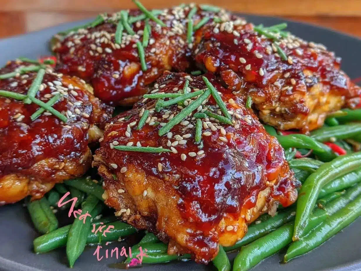 crispy honey sriracha chicken thighs preparation steps