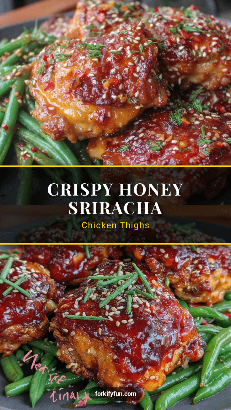 crispy honey sriracha chicken thighs recipe