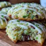 crispy mint chocolate chip shortbread cookies - featured image