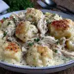 crockpot chicken and dumplings - featured image