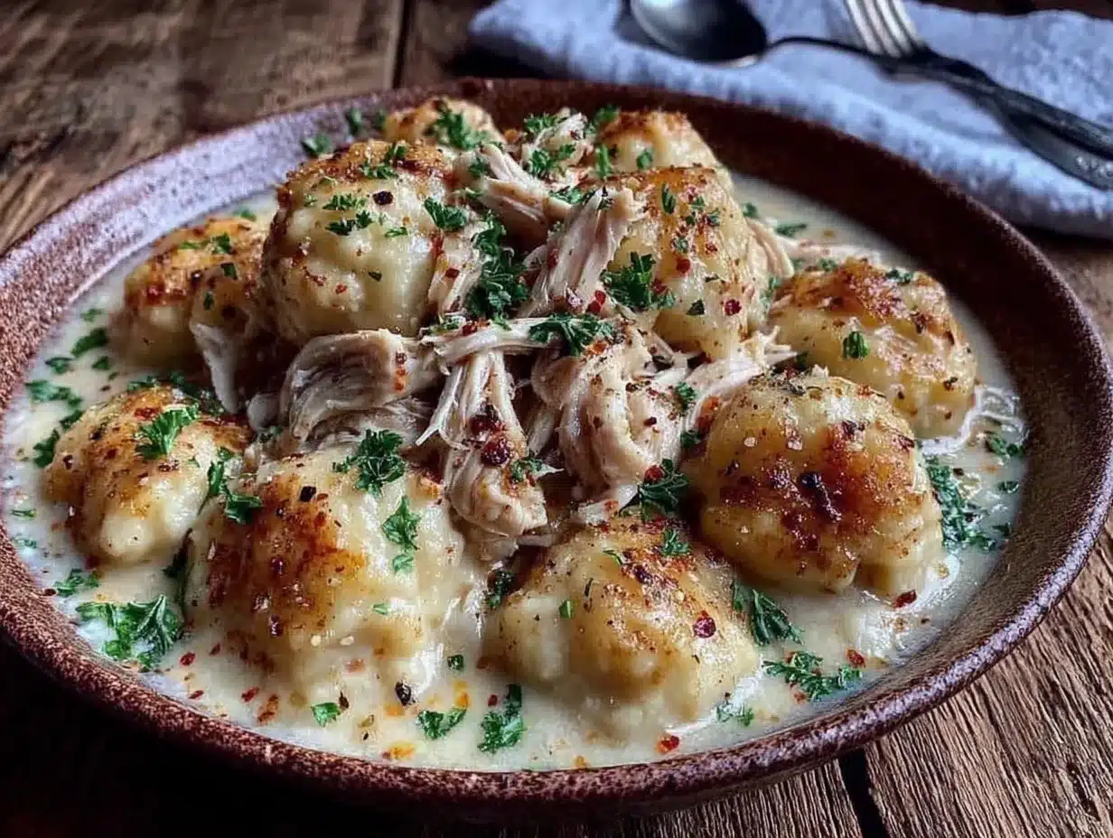 crockpot chicken and dumplings preparation steps