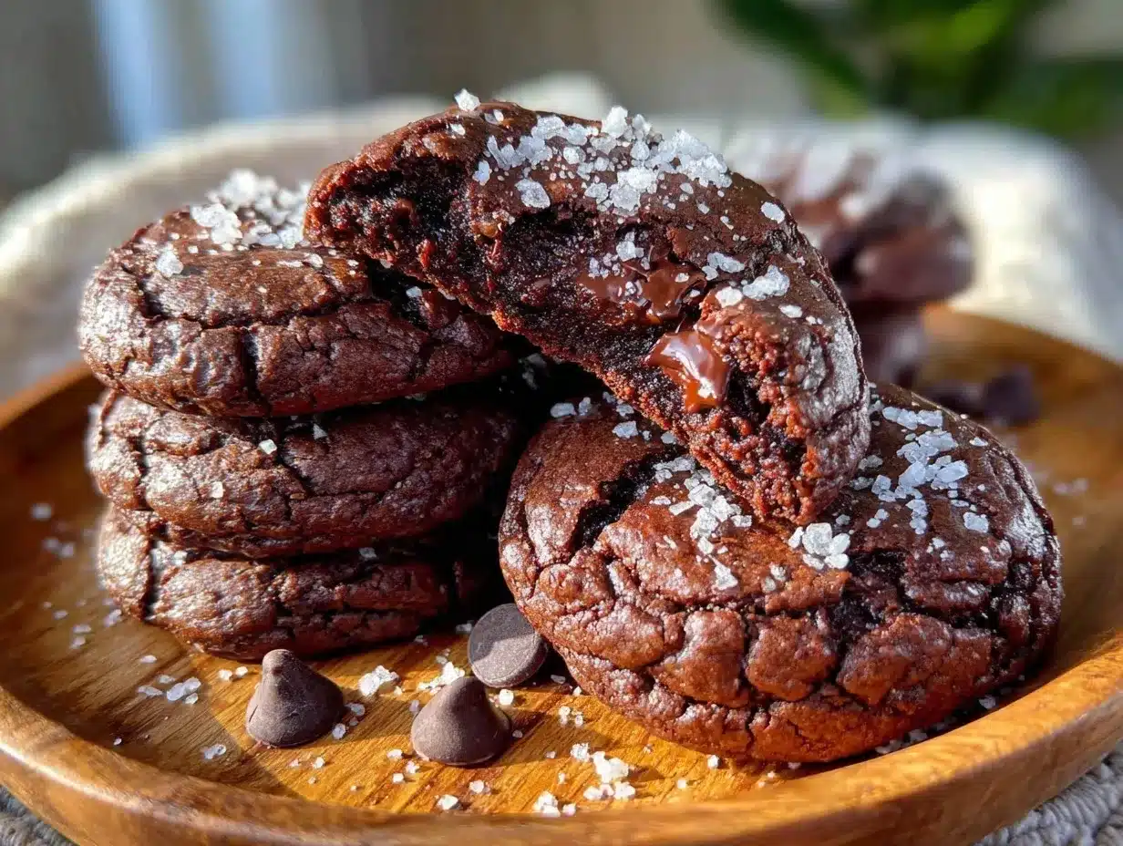 double chocolate brownie mix cookies preparation steps