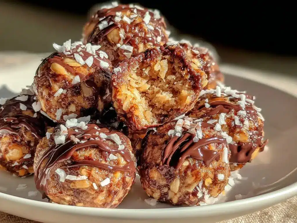 Easy No-Bake Almond Joy Protein Bites - featured image