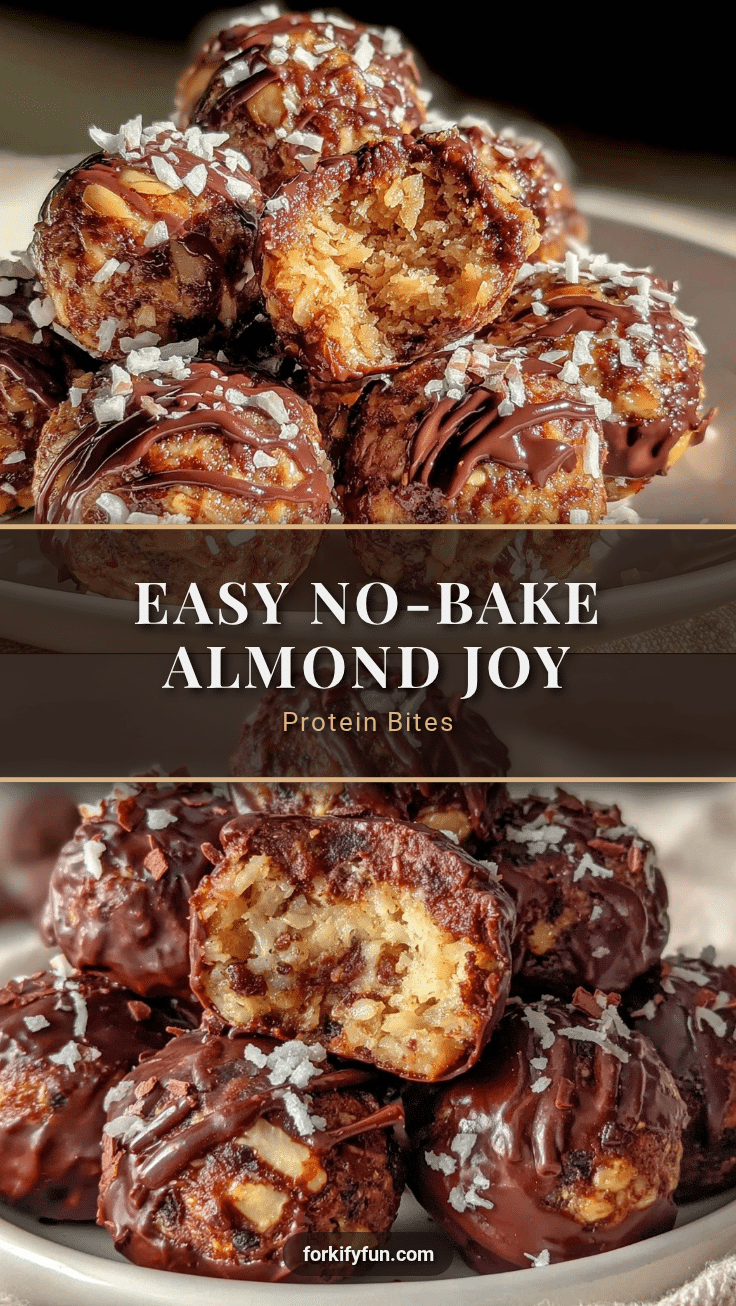 Easy No-Bake Almond Joy Protein Bites recipe